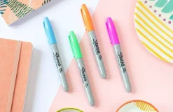 Outlet Set 4 Rotuladores Permanentes Punta Fina Pastel Rotuladores|Pinturas Para Tela Y Seda