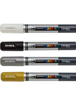 Sale Set 4 rotuladores permanentes metalizados Mark All 2mm Rotuladores