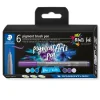Hot Set 6 Rotuladores pincel azules y violetas Multi Ink Rotuladores