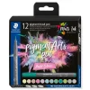 Best Set 12 Rotuladores pincel colores pastel Multi Ink Rotuladores
