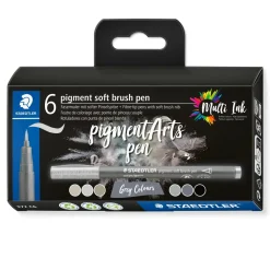 New Set 6 Rotuladores pincel grises Multi Ink Rotuladores
