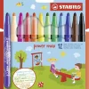 Hot Set 12 Rotuladores Punta Gruesa Power Max Niños Niños Y Regalos