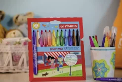 Hot Set 12 Rotuladores Punta Gruesa Power Max Niños Niños Y Regalos