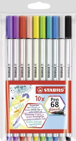 Discount Set 10 Rotuladores Pen 68 Brush Rotuladores