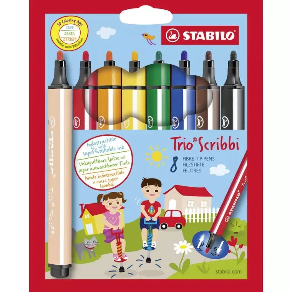 Clearance Set 6 Rotuladores Scribbi Niños Niños Y Regalos