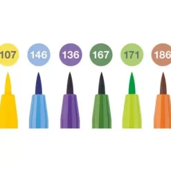 Best Set 6 Rotuladores Summer Vibes B Pitt Artist Pen Brush Rotuladores