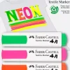 New Set 4 Rotuladores Textil Neón Textile Marker Rotuladores
