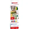 Online Set 5 Rotuladores textiles Colores Básicos Pinturas Para Tela Y Seda|Rotuladores