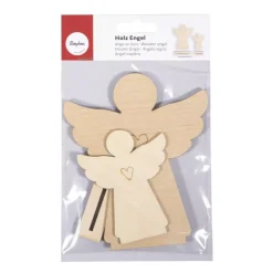 Outlet Set 2 Siluetas Ángel de Madera Maderas