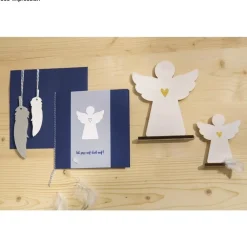 Outlet Set 2 Siluetas Ángel de Madera Maderas