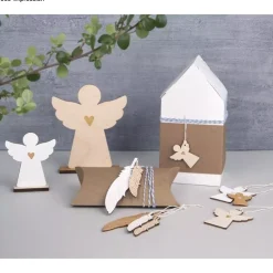 Outlet Set 2 Siluetas Ángel de Madera Maderas