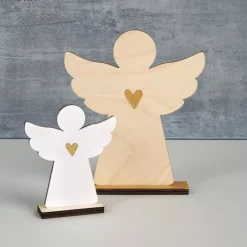 Outlet Set 2 Siluetas Ángel de Madera Maderas
