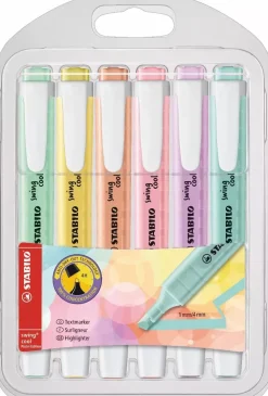 Clearance Set 6 Subrayadores Pastel Swing Cool Rotuladores