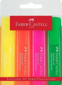 Outlet Set 4 Subrayadores Superfluorescentes Textliner 46 Rotuladores