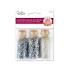 Clearance Set 3 tarros con Cuentas y Semillas Plata Bisutería