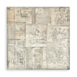 Set 4 Telas de Encuadernar Voyages Fantastiques 30x30cm Telas, Sedas Y Fieltro