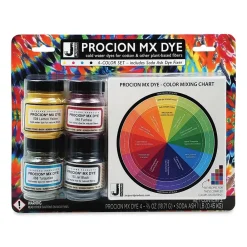 Sale Set 4 tintes al agua fría y carbonato Procion MX Ceras, Pátinas Y Tintes|Tintes