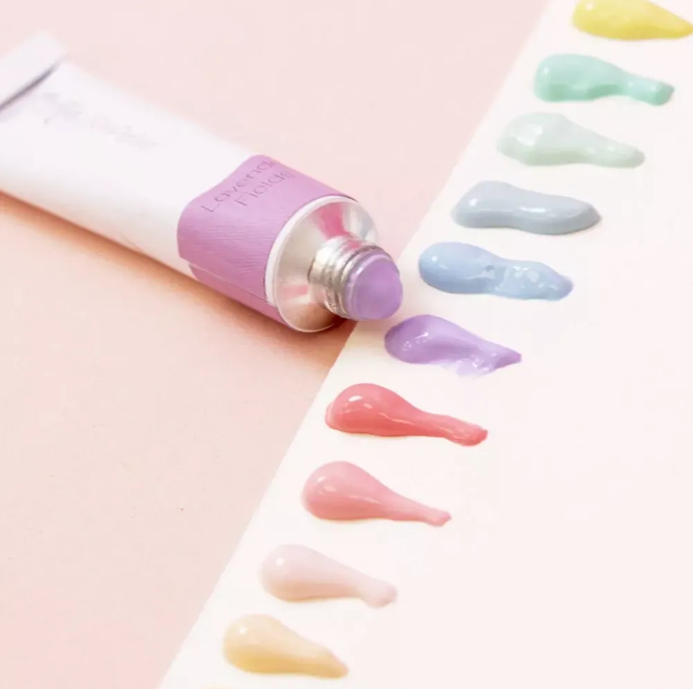 Sale Set 12 Tubos Acrílicos Colores Pastel Pinturas Acrílicas