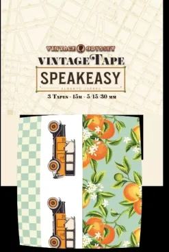 Sale Set 3 Washi Tape Speakeasy Alberto Juárez Decoupage|Papeles
