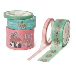 Online Set 5 Washi Tape Tape By Tape Cute Animals Decoupage