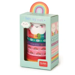 Hot Set 5 Washi Tape Tape By Tape Cute Rainbow Decoupage|Papeles