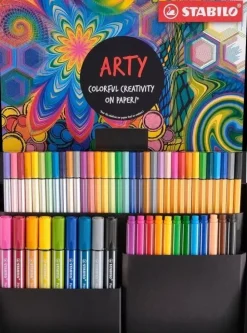 Set Arty 55 Rotuladores Pen 68 Max, Pen 68, Pen 68 Brush, Point 88 y Point 88 Max Creative Set Rotuladores