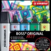 Hot Set Arty 5 Subrayadores Colores Fríos Boss Original Rotuladores
