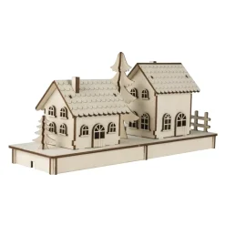 Outlet Set Casitas Madera 3D Maderas|Organización