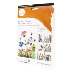 Sale Set Creativo Acrílico Flores Daler Rowney Pinturas Acrílicas