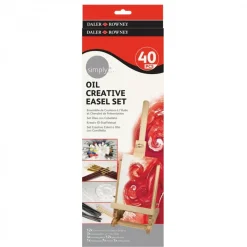 Discount Set Creativo de Óleo + Caballete Escritorio Daler Rowney Pinturas Acrílicas