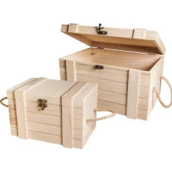 Best Set de 2 Baúles de Madera Maderas|Organización