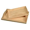 New Set de 4 bandejas de madera Organización