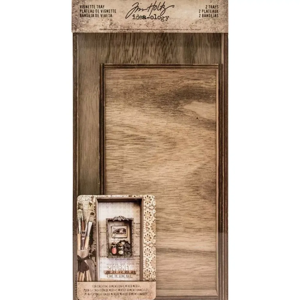 Online Set de 2 Bandejas Idea-Ology Tim Holtz Cartón Y Papel Maché|Organización