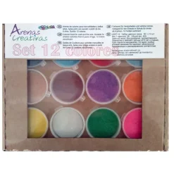 Outlet Set de 12 Botes Arenas de Colores Arenas