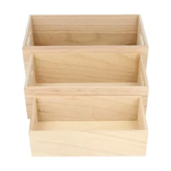Hot Set de 3 cajas de madera Organización|Maderas