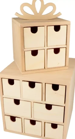Online Set de 2 Cajas de Regalo de Madera Maderas|Organización