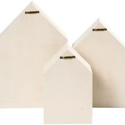 Set de 3 casas de madera Maderas