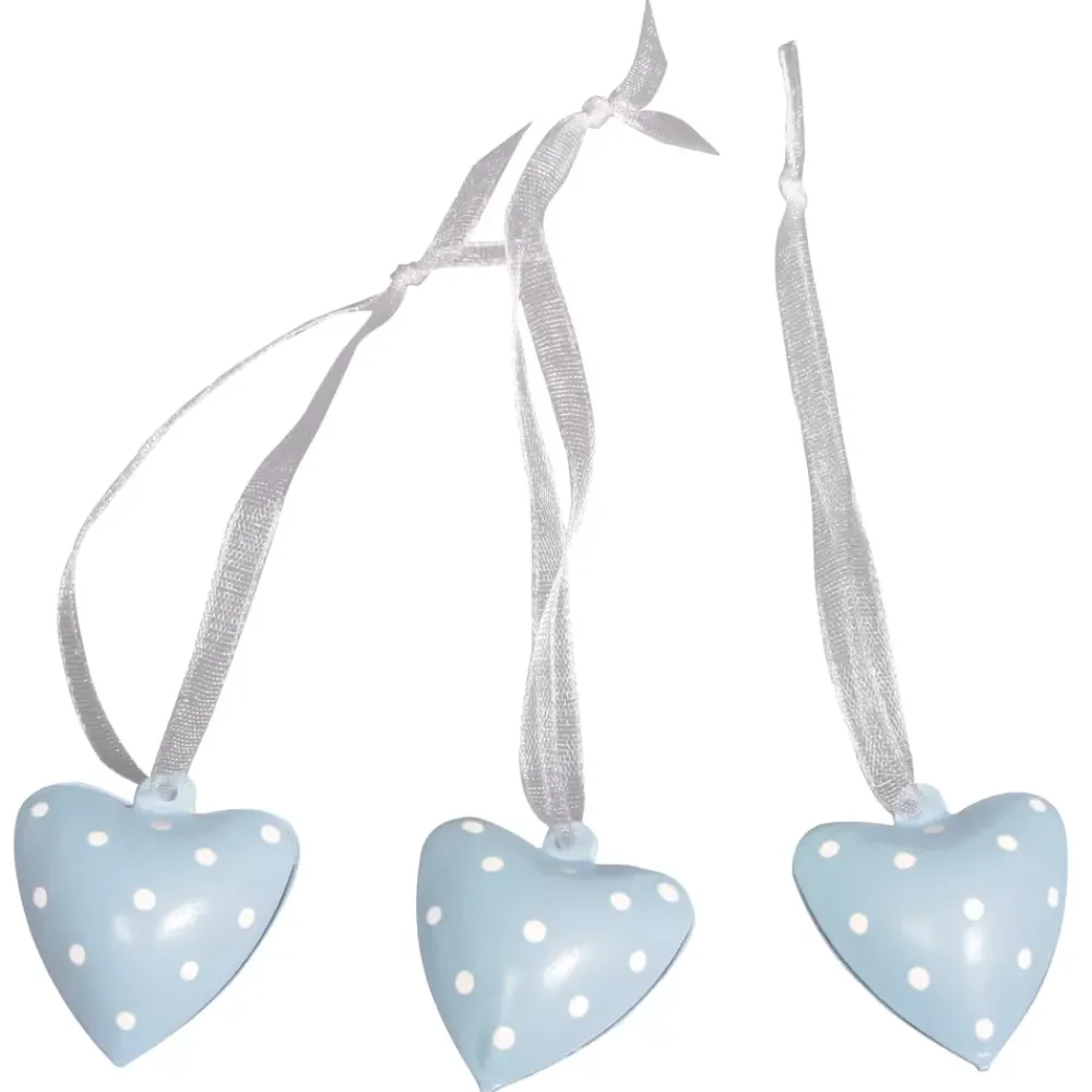 Set de 6 Cascabeles Corazón Azul Bebé Goma Eva Fofuchas