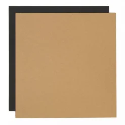 Set de 5 Chipboard Cartón Contracolado para Encuadernar Negro 1.2mm 30x30cm Papeles