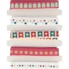 New Set de 6 cintas de tela Birthday Telas, Sedas Y Fieltro