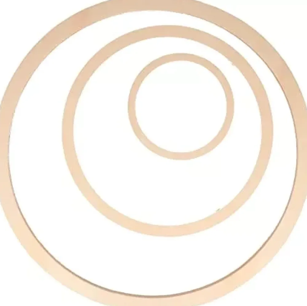Discount Set de 3 Círculos de Madera Maderas