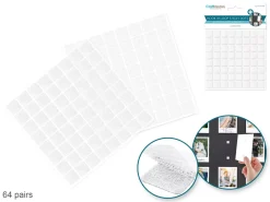 Clearance Set de 64 Cuadrados de Velcro 10mm Goma Eva Fofuchas