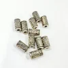 Set de 11 cuentas tubo plata Bisutería