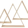 Clearance Set de 3 estanterías triangulares encajables Maderas
