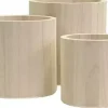Discount Set de 3 Jarrones de Madera Maderas