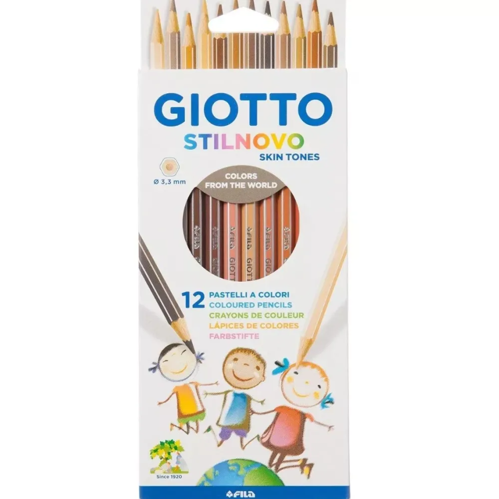 Online Set de 12 lápices Color Piel Stilnovo Niños Niños Y Regalos