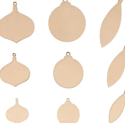 Sale Set de 90 Mini Siluetas de Madera Bolas Splendid Christmas Maderas