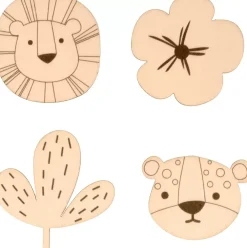 Outlet Set de 12 Mini Siluetas de Madera Safari Maderas
