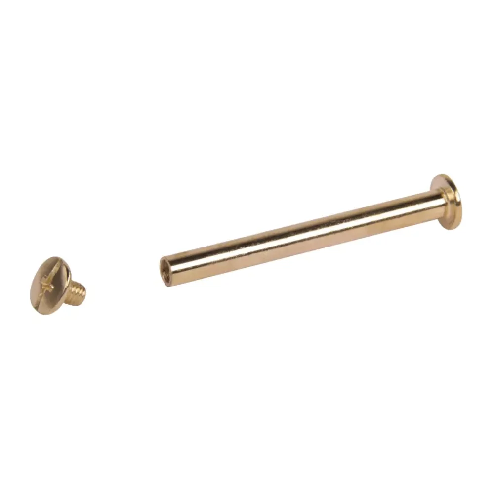 Discount Set de 4 Pernos de Metal Con Tornillo Dorado Organización