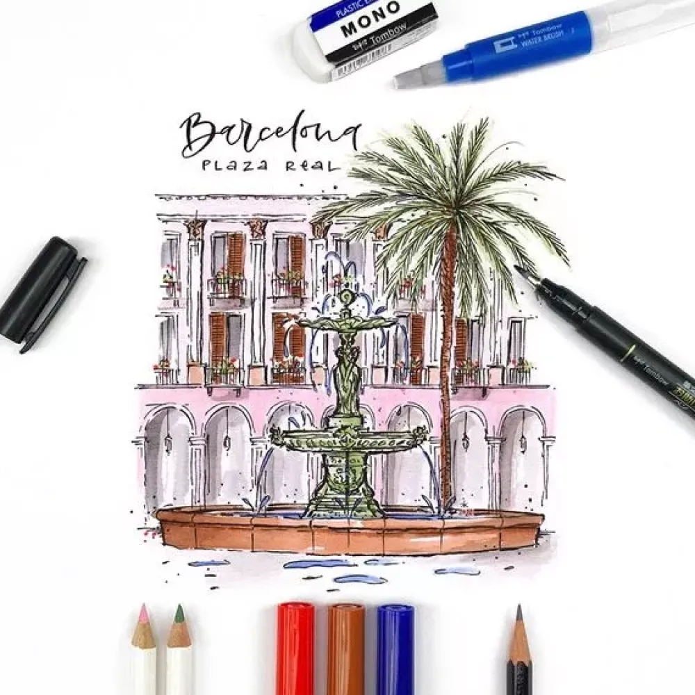 New Set de 9 piezas Urban Sketching Rotuladores